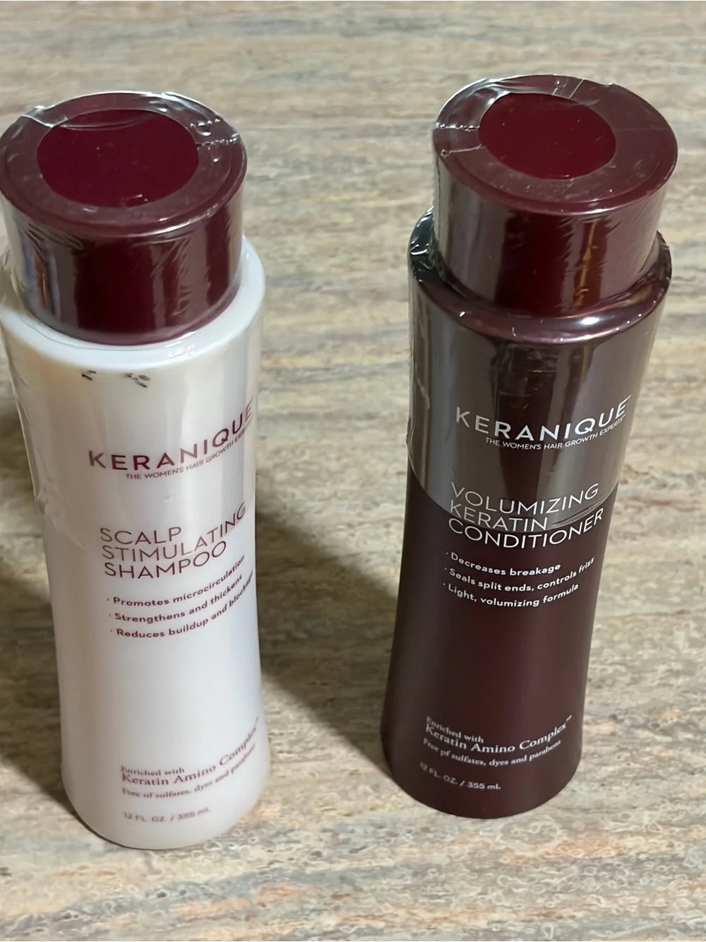 Keranique Scalp Stimulating Shampoo & Volumizing Keratin Conditioner Set